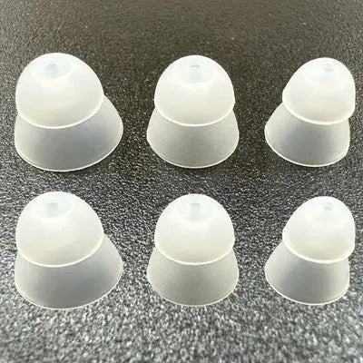 Double-layer closed BTE ear domes for wearable audio amplifiers (6-pack)