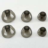 Open-vented BTE ear domes pack for natural sound amplification