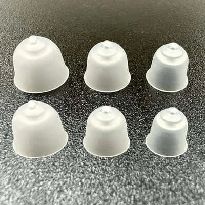 Closed CIC ear domes for mini wearable audio amplifiers (6-pack)