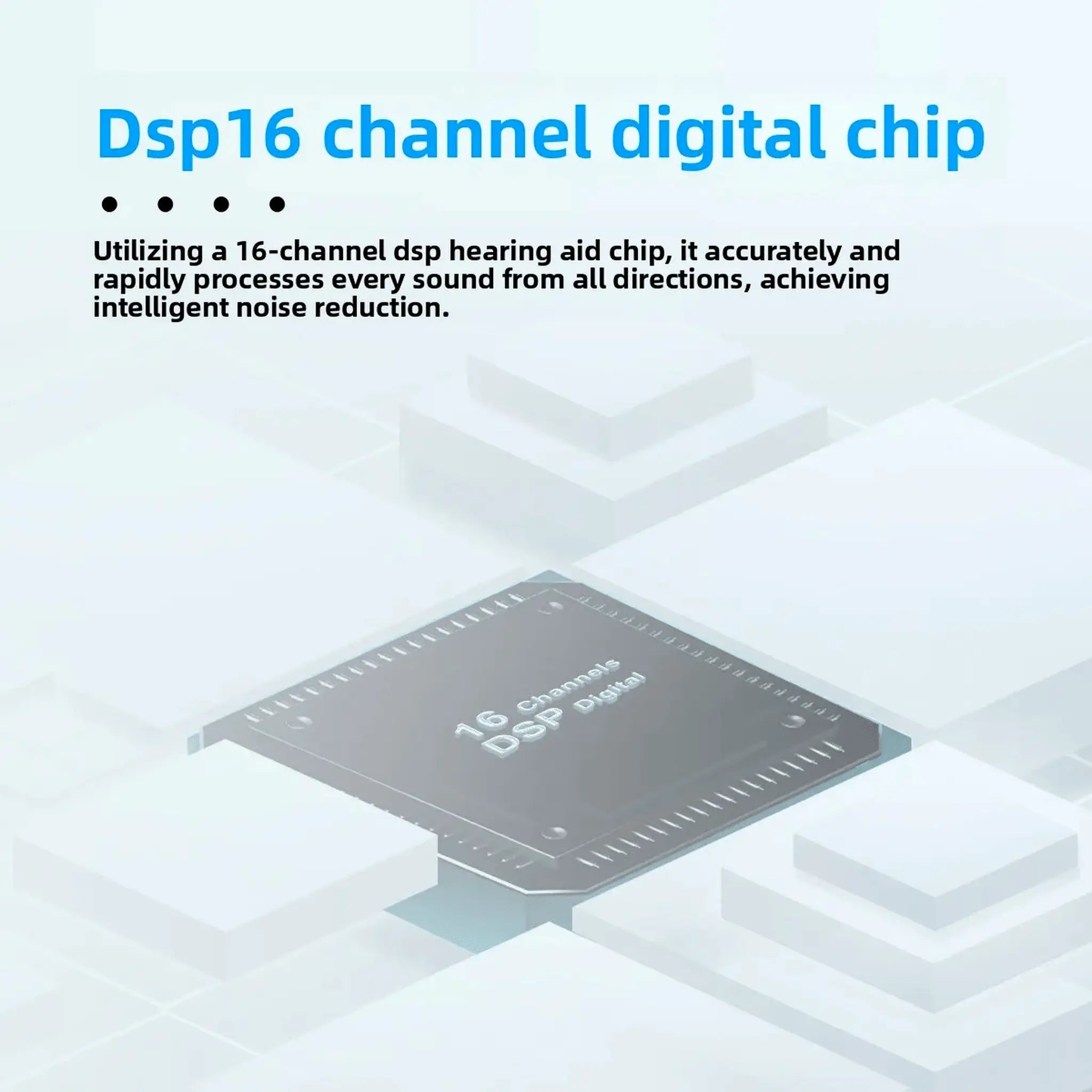SH NanoClarity — mini invisible rechargeable wearable audio amplifier, 16-channel digital noise reduction (pair)